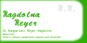 magdolna meyer business card